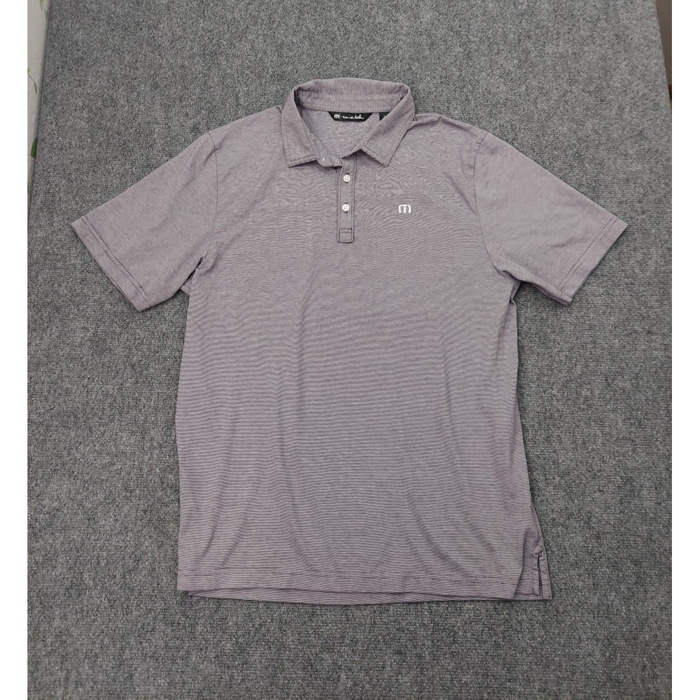 Travis Matthew Polo Large Purple Laveder Short Sleeve Golf Stretch Performance
